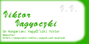viktor vagyoczki business card